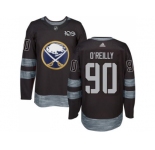Men's Buffalo Sabres #90 Ryan O'Reilly Black 1917-2017 100th Anniversary Stitched NHL Jersey