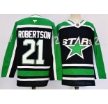 Men's Dallas Stars #21 Jason Robertson Black 2024-25 Reverse Retro Stitched Jersey
