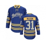 Men's Reebok Buffalo Sabres #31 Anders Nilsson Authentic Royal Blue Third NHL Jersey