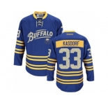 Men's Reebok Buffalo Sabres #33 Jason Kasdorf Authentic Royal Blue Third NHL Jersey