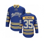 Men's Reebok Buffalo Sabres #35 Linus Ullmark Authentic Royal Blue Third NHL Jersey