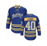 Men's Reebok Buffalo Sabres #40 Robin Lehner Authentic Royal Blue Third NHL Jersey