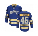 Men's Reebok Buffalo Sabres #46 Cody Franson Authentic Royal Blue Third NHL Jersey
