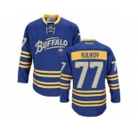 Men's Reebok Buffalo Sabres #77 Dmitry Kulikov Authentic Royal Blue Third NHL Jersey