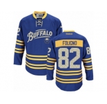 Men's Reebok Buffalo Sabres #82 Marcus Foligno Authentic Royal Blue Third NHL Jersey