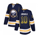 Men's Sabres #10 Henri Jokiharju Navy Blue Home Authentic Drift Fashion Stitched Hockey Jersey