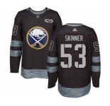 Men's Sabres #53 Jeff Skinner Black 1917-2017 100th Anniversary Stitched Hockey Jersey