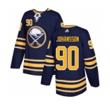 Men's Sabres #90 Marcus Johansson Navy Blue Home Authentic Stitched Hockey Jersey