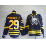 nhl buffalo sabres #29 pominville dk blue