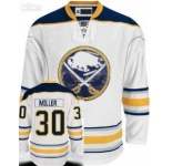 nhl buffalo sabres #30 ryan miller white new third jersey