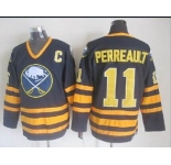 nhl jerseys buffalo sabres #11 perreault black[patch C]