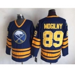 nhl jerseys buffalo sabres #89 mogilny blue[m&n]