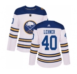 Women's Adidas Buffalo Sabres #40 Robin Lehner Authentic White 2018 Winter Classic NHL Jersey
