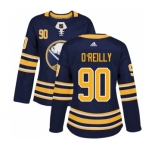 Women's Adidas Buffalo Sabres #90 Ryan O'Reilly Premier Navy Blue Home NHL Jersey