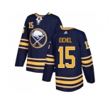 Youth Adidas Buffalo Sabres #15 Jack Eichel Navy Blue Home Authentic Stitched NHL Jersey