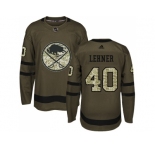 Youth Adidas Buffalo Sabres #40 Robin Lehner Green Salute to Service Stitched NHL Jersey