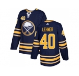 Youth Adidas Buffalo Sabres #40 Robin Lehner Navy Blue Home Authentic Stitched NHL Jersey