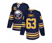 Youth Adidas Buffalo Sabres #63 Tyler Ennis Navy Blue Home Authentic Stitched NHL Jersey