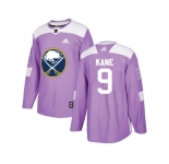 Youth Adidas Buffalo Sabres #9 Evander Kane Purple Authentic Fights Cancer Stitched NHL Jersey