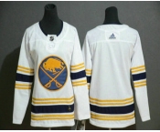 Youth Buffalo Sabres Blank White With Gold 50th Anniversary Adidas Stitched NHL Jersey