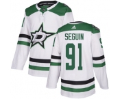 Youth Stars #91 Tyler Seguin White Road Authentic Stitched Hockey Jersey