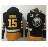 Buffalo Sabres #15 Jack Eichel Navy Blue Name & Number Pullover NHL Hoodie