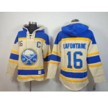 nhl jerseys buffalo sabres #16 lafontaine blue-cream[pullover hooded sweatshirt patch C]