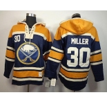 nhl jerseys buffalo sabres #30 miller blue-yellow[pullover hooded sweatshirt]