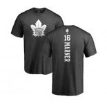 NHL Adidas Toronto Maple Leafs #16 Mitchell Marner Charcoal One Color Backer T-Shirt