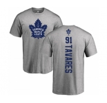 NHL Adidas Toronto Maple Leafs #91 John Tavares Ash Backer T-Shirt