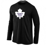 NHL Toronto Maple Leafs Big & Tall Logo Black Long Sleeve T-Shirt