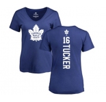 NHL Women Adidas Toronto Maple Leafs #16 Darcy Tucker Royal Blue Backer T-Shirt
