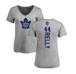 NHL Women Adidas Toronto Maple Leafs #44 Morgan Rielly Ash Backer T-Shirt