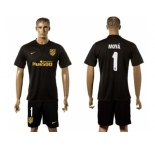 Atletico Madrid #1 Moya Away Soccer Club Jersey