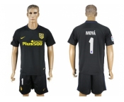 Atletico Madrid #1 Moya Away Soccer Club Jerseys