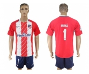 Atletico Madrid #1 Moya Home Soccer Club Jerseyss
