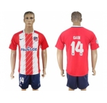 Atletico Madrid #14 Gabi Home Soccer Club Jerseyss
