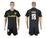 Atletico Madrid #18 Gamez Away Soccer Club Jersey