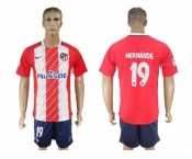 Atletico Madrid #19 Hernande Home Soccer Club Jersey