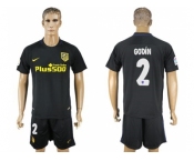 Atletico Madrid #2 Godin Away Soccer Club Jersey