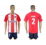 Atletico Madrid #2 Godin Home Soccer Club Jerseyss