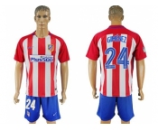Atletico Madrid #24 Gimenez Home Soccer Club Jerseys
