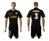 Atletico Madrid #3 Kasmirsk Away Soccer Club Jersey