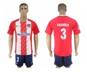 Atletico Madrid #3 Kasmirsk Home Soccer Club Jersey