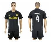 Atletico Madrid #4 Siqueira Away Soccer Club Jerseys