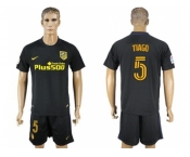 Atletico Madrid #5 Tiago Away Soccer Club Jerseyss