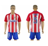 Atletico Madrid #5 Tiago Home Soccer Club Jersey