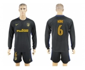 Atletico Madrid #6 Koke Away Long Sleeves Soccer Club Jersey
