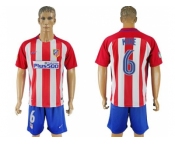 Atletico Madrid #6 Koke Home Soccer Club Jersey