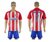 Atletico Madrid #7 Griezmann Home Soccer Club Jersey